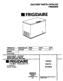COVER Diagram and Parts List for MFC05M3BW5  Frigidaire Freezer
