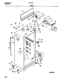 CABINET Diagram and Parts List for FRT15CRCD0  Frigidaire Refrigerator