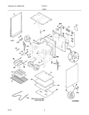 BODY Diagram and Parts List for FEF351CUA  Frigidaire Range