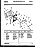 DOOR PARTS Diagram and Parts List for REG77BF2  Frigidaire Wall Oven