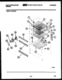 SHELVES AND SUPPORTS Diagram and Parts List for FU100JRW5  Frigidaire Freezer