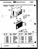 CABINET PARTS Diagram and Parts List for A06LE2E3  Frigidaire Air Conditioner
