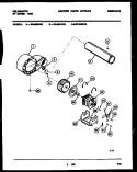 MOTOR AND BLOWER PARTS Diagram and Parts List for DGT400KW2  Kelvinator Dryer