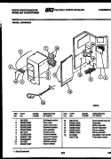 ELECTRICAL PARTS Diagram and Parts List for AS248N2K2  Frigidaire Air Conditioner
