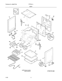 BODY Diagram and Parts List for FFEF3011LBB  Frigidaire Range