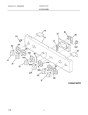 BACKGUARD Diagram and Parts List for E30GF74HPS1  Electrolux Range