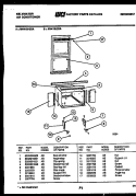 CABINET AND INSTALLATION PARTS Diagram and Parts List for MH418J2SA  Kelvinator Air Conditioner