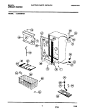 CABINET Diagram and Parts List for UL2030ECW3  Electrolux Freezer