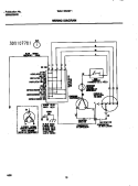 WIRING DIAGRAM Diagram and Parts List for WAH126H2T1  Frigidaire Air Conditioner