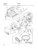 ICE MAKER Diagram and Parts List for FRS26KW3AQ0  Frigidaire Refrigerator