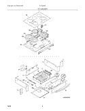 TOP / DRAWER Diagram and Parts List for PLES389DCE  Frigidaire Range