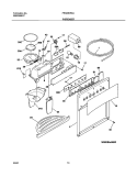 DISPENSER Diagram and Parts List for FRS23KR4AW2  Frigidaire Refrigerator