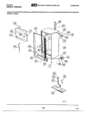 CABINET Diagram and Parts List for Z18SSB  Frigidaire Refrigerator