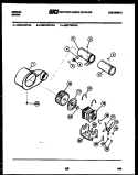MOTOR AND BLOWER PARTS Diagram and Parts List for DE27A7WVFA  Gibson Dryer