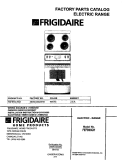 COVER Diagram and Parts List for FEFB55CHSE  Frigidaire Range