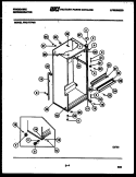 CABINET PARTS Diagram and Parts List for FPE17TFA0  Frigidaire Refrigerator