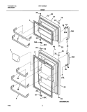 DOORS Diagram and Parts List for WRT15MB3AQ3  Westinghouse Refrigerator