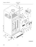 CABINET Diagram and Parts List for WRT21MR7ASN  Westinghouse Refrigerator