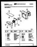 AIR HANDLING PARTS Diagram and Parts List for MH309H1QA  Kelvinator Air Conditioner