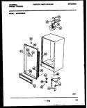 CABINET PARTS Diagram and Parts List for MFU09M2BW0  Uni Freezer