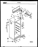CABINET PARTS Diagram and Parts List for FRT17CHAW0  Frigidaire Refrigerator
