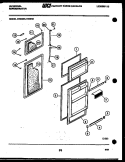 DOOR PARTS Diagram and Parts List for GTL175CH0  Uni Refrigerator