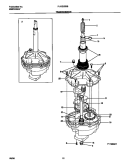 TRANSMISSION Diagram and Parts List for FLXG52RBS6  Frigidaire Washer Dryer Combo