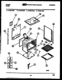 LOWER BODY PARTS Diagram and Parts List for 76-4667-00-04  Tappan Microwave Oven Combo
