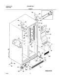 CABINET Diagram and Parts List for WRS26MF5AS4  Westinghouse Refrigerator