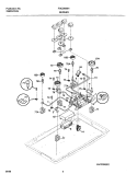 BURNER Diagram and Parts List for FGC36S9HBA  Frigidaire Cooktop