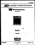COVER Diagram and Parts List for KB563LM0  Frigidaire Wall Oven