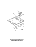 COOK TOP, KNOBS Diagram and Parts List for GG26PCW2  Frigidaire Range