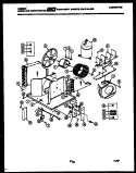 ELECTRICAL AND AIR HANDLING PARTS Diagram and Parts List for AL08C4ETBA  Gibson Air Conditioner