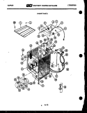 CABINET PARTS Diagram and Parts List for 46-2707-23-00  Tappan Washer