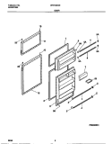 DOOR Diagram and Parts List for WRT16DGEW0  Frigidaire Refrigerator