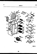 SHELVES AND SUPPORTS Diagram and Parts List for RS249NCD0  Frigidaire Refrigerator
