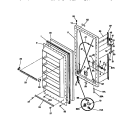 DOOR Diagram and Parts List for F82D179BW0  Frigidaire Freezer