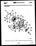 DOOR PARTS Diagram and Parts List for DECSFL0  Frigidaire Dryer