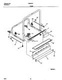 FRAME Diagram and Parts List for FDB636GFS2  Frigidaire Dishwasher