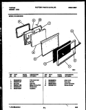 DOOR PARTS Diagram and Parts List for 30-1049-00-06  Tappan Range