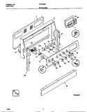 BACKGUARD Diagram and Parts List for TEF356SCWA  Tappan Range