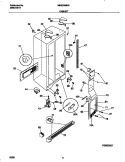 CABINET Diagram and Parts List for MRS20WRGD2  Frigidaire Refrigerator