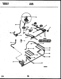 BURNER PARTS Diagram and Parts List for 30-4282-00-01  Tappan Range