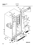CABINET Diagram and Parts List for GLRS237ZCB0  Frigidaire Refrigerator