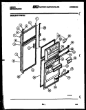 DOOR PARTS Diagram and Parts List for RT17F9WT3C  Gibson Refrigerator
