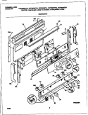 BACKGUARD Diagram and Parts List for FEF389WFCG  Frigidaire Range