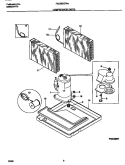 COMPRESSOR PARTS Diagram and Parts List for FAC082G7A4  Frigidaire Air Conditioner