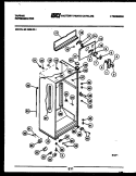 CABINET PARTS Diagram and Parts List for 95-1999-57-01  Tappan Refrigerator