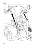 DRY CAB, HEATER Diagram and Parts List for SER341AQ1  Westinghouse Dryer