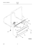 FRAME Diagram and Parts List for TDB210RFB7A  Tappan Dishwasher